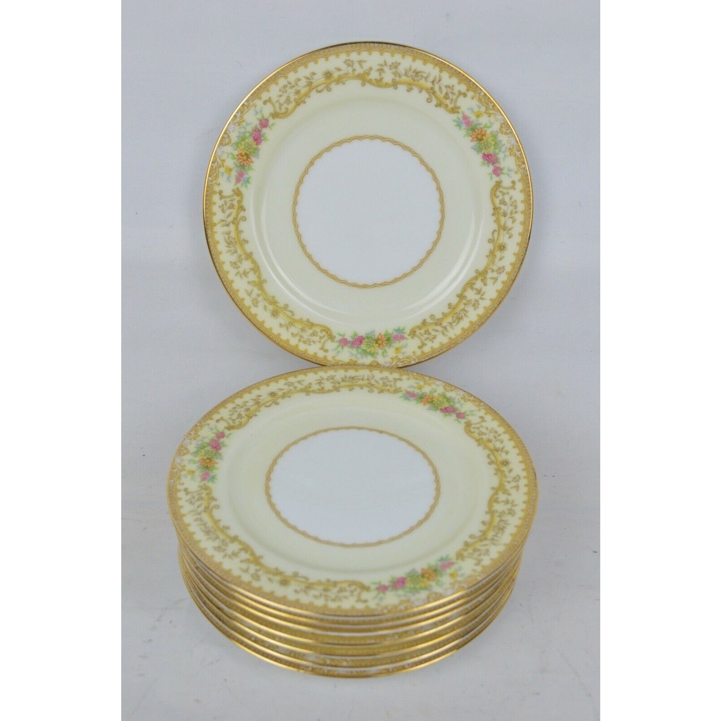 Set Of x8 Side Plates Noritake China Elvira 6" Ceramic Japan #608 98835 Floral