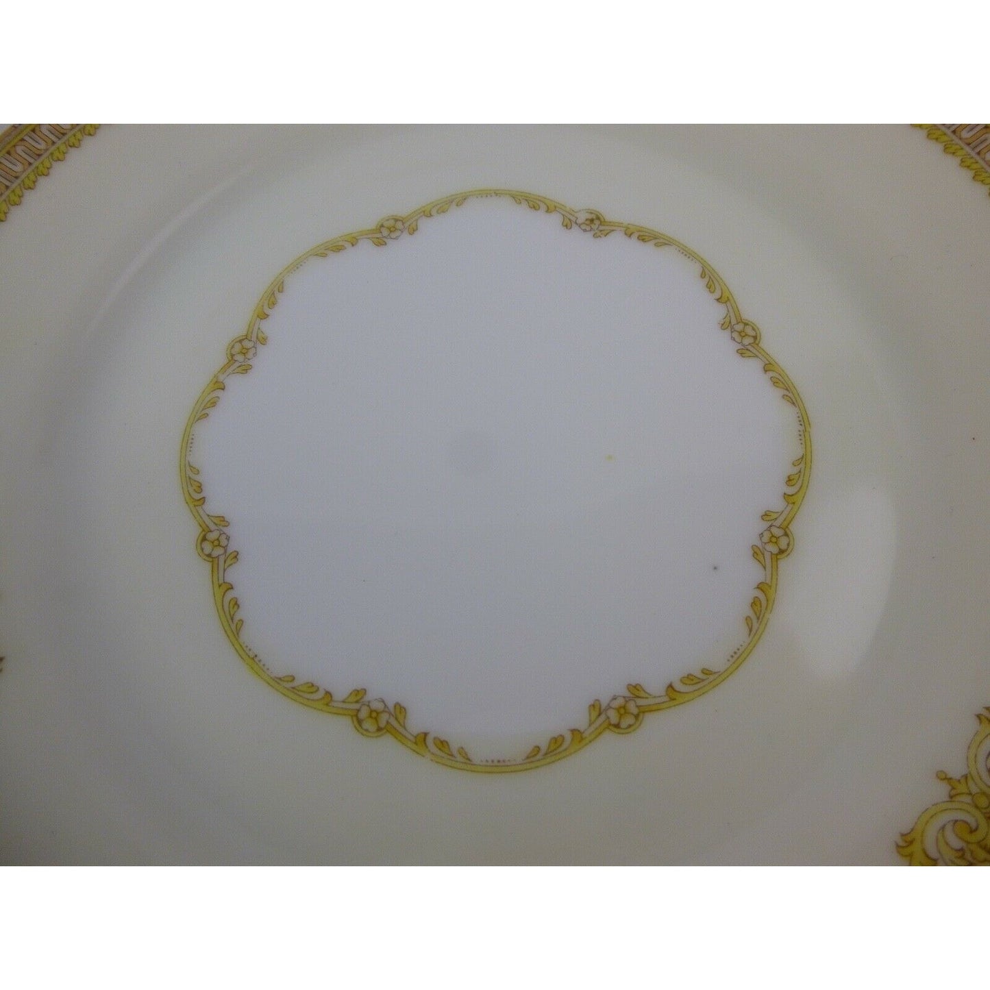 Set x12 Vintage Kongo China STS Ceramic Side Plate Hand Painted Gold Trim Floral