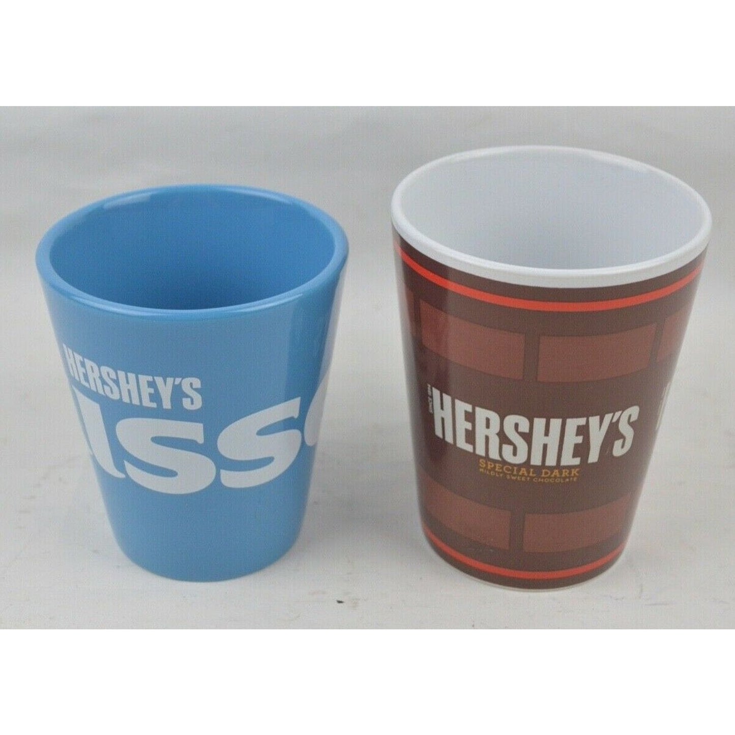 Two x2 Hershey's Kisses Special Dark Chocolate Ceramic Coffee Mug Cup 16/14oz