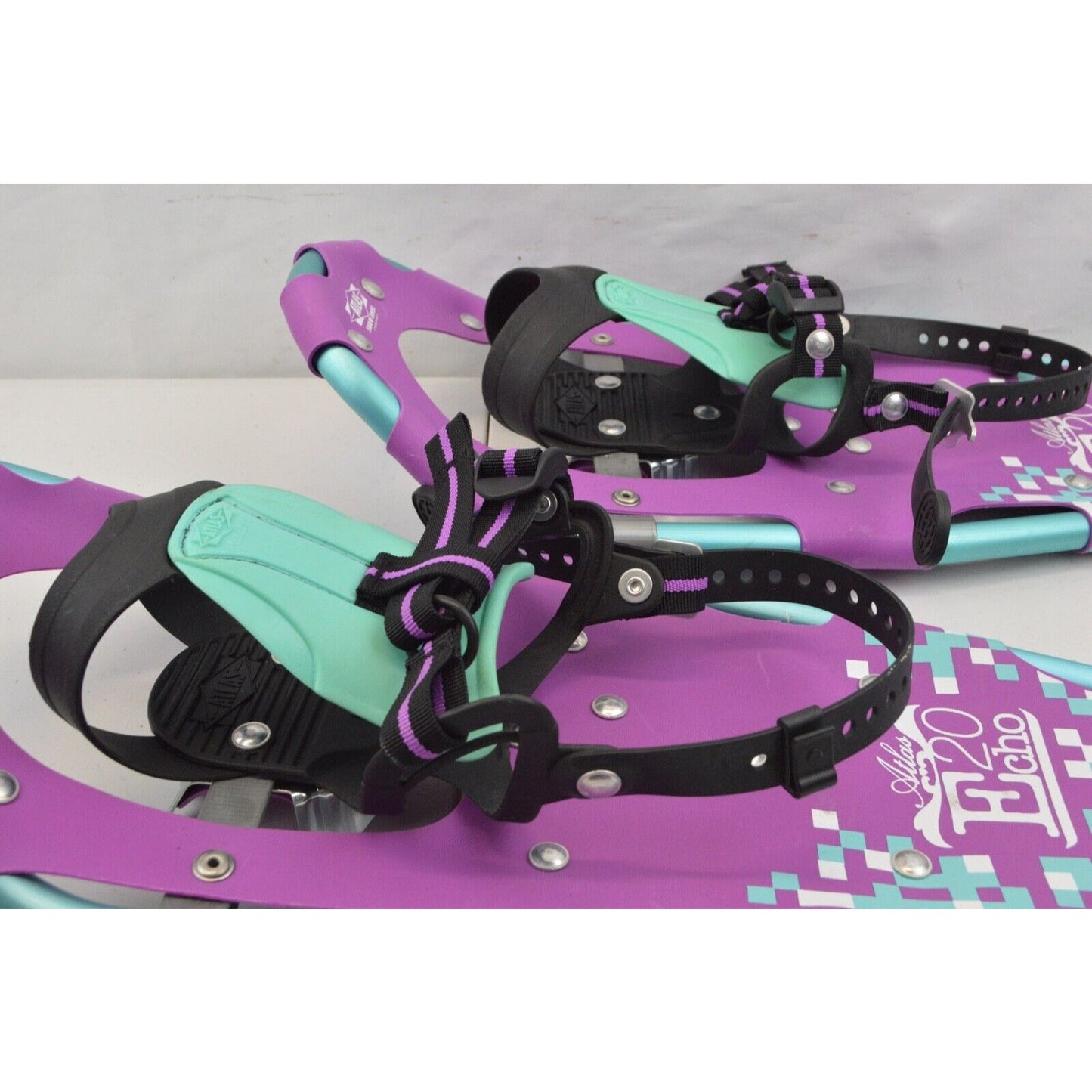 Atlas Echo 20 Aluminum Frame Purple Snowshoes Blue Girls Youth Ages 8-12 Trail