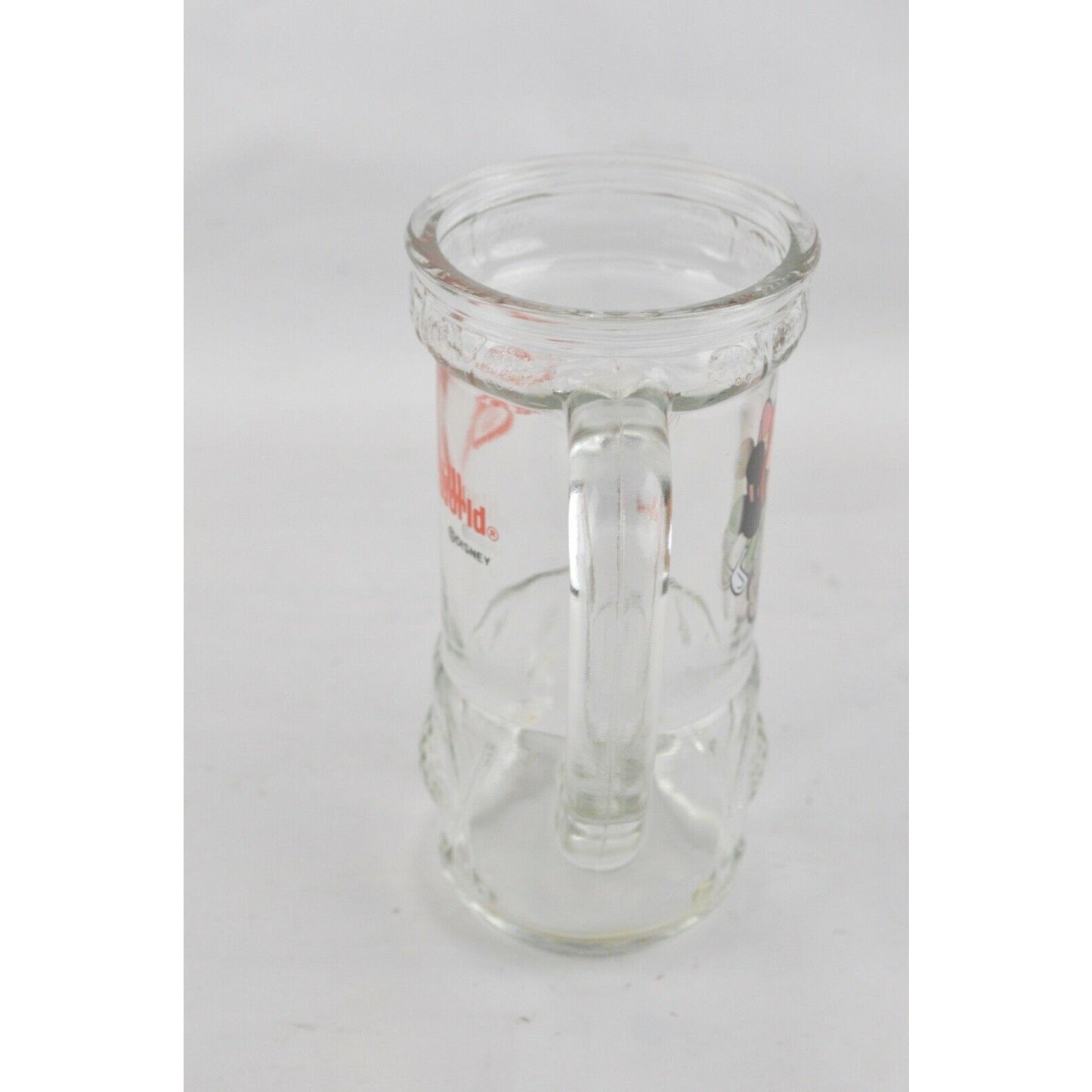 Clear Glass Mug Walt Disney World Golf Tumbler Mickey Mouse Golfer Bag Ball