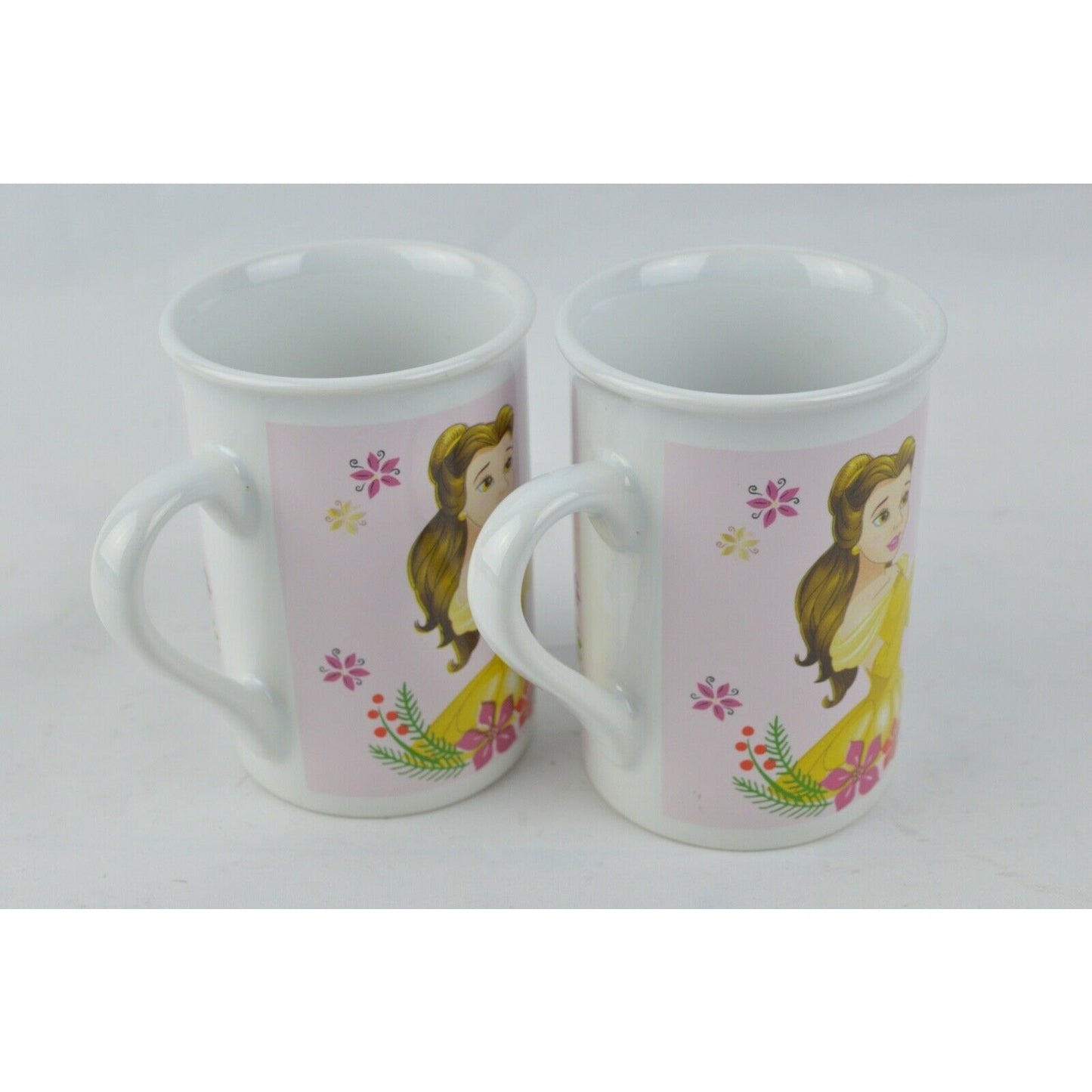 Lot x2 Ceramic Coffee Mug Cup Disney Princess Belle Ariel 2017 Frankford Candy