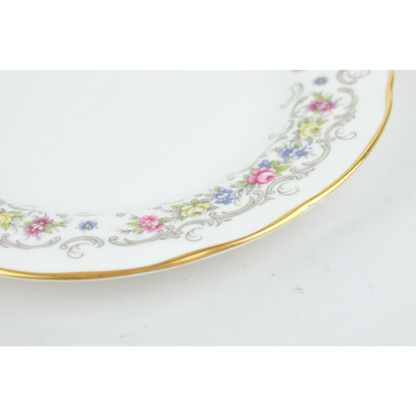 Lot 6x Duchess Albany Bone China Ceramic Side Plate England Floral Gold Trim 352