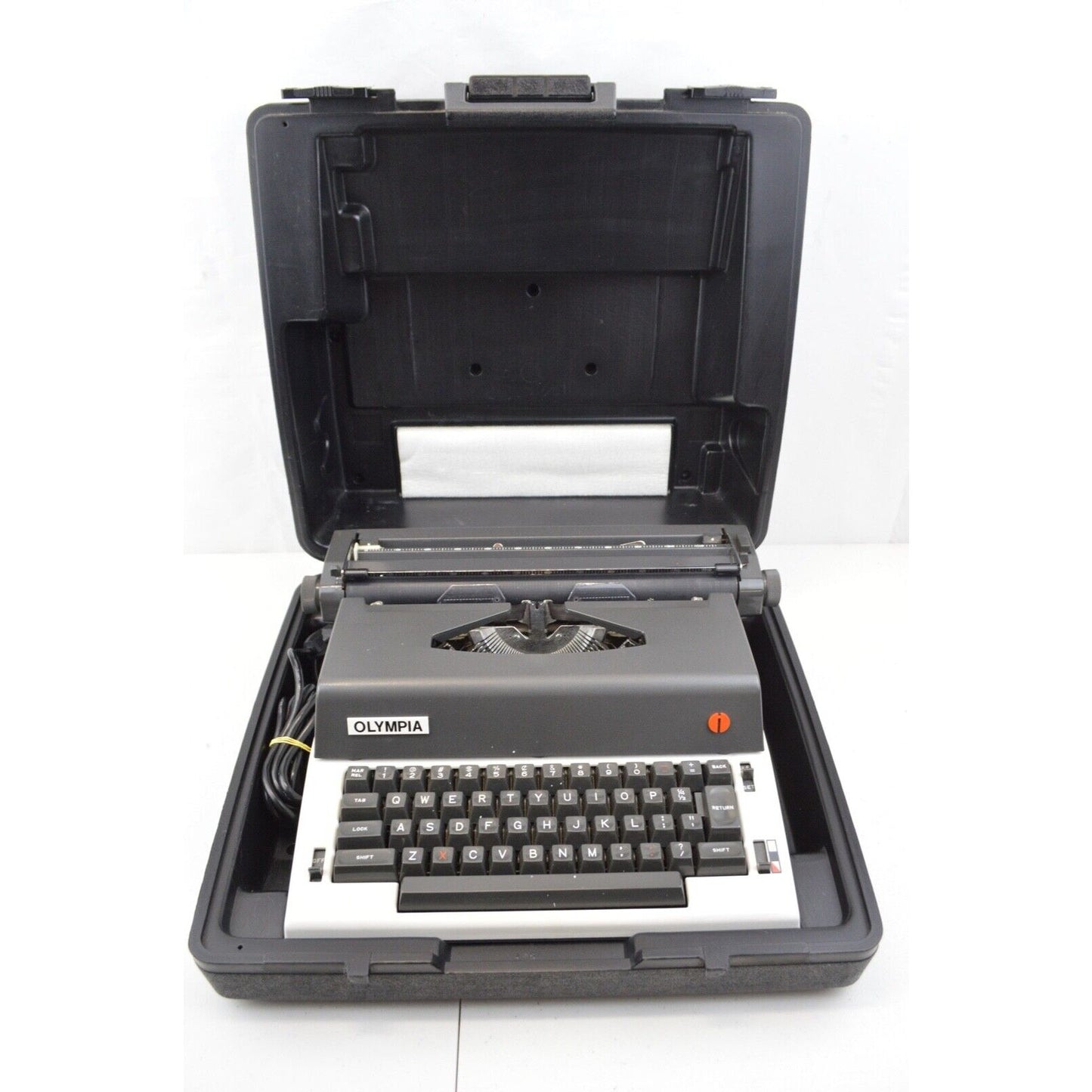 Olympia Werke X-L12 Portable Electric Typewriter Carrying Case FOR PARTS Repair