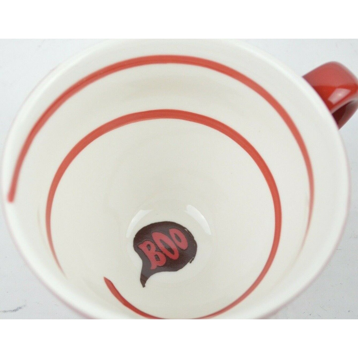 Ceramic Coffee Mug Cup Starbucks Red 2006 BOO Ghost Halloween