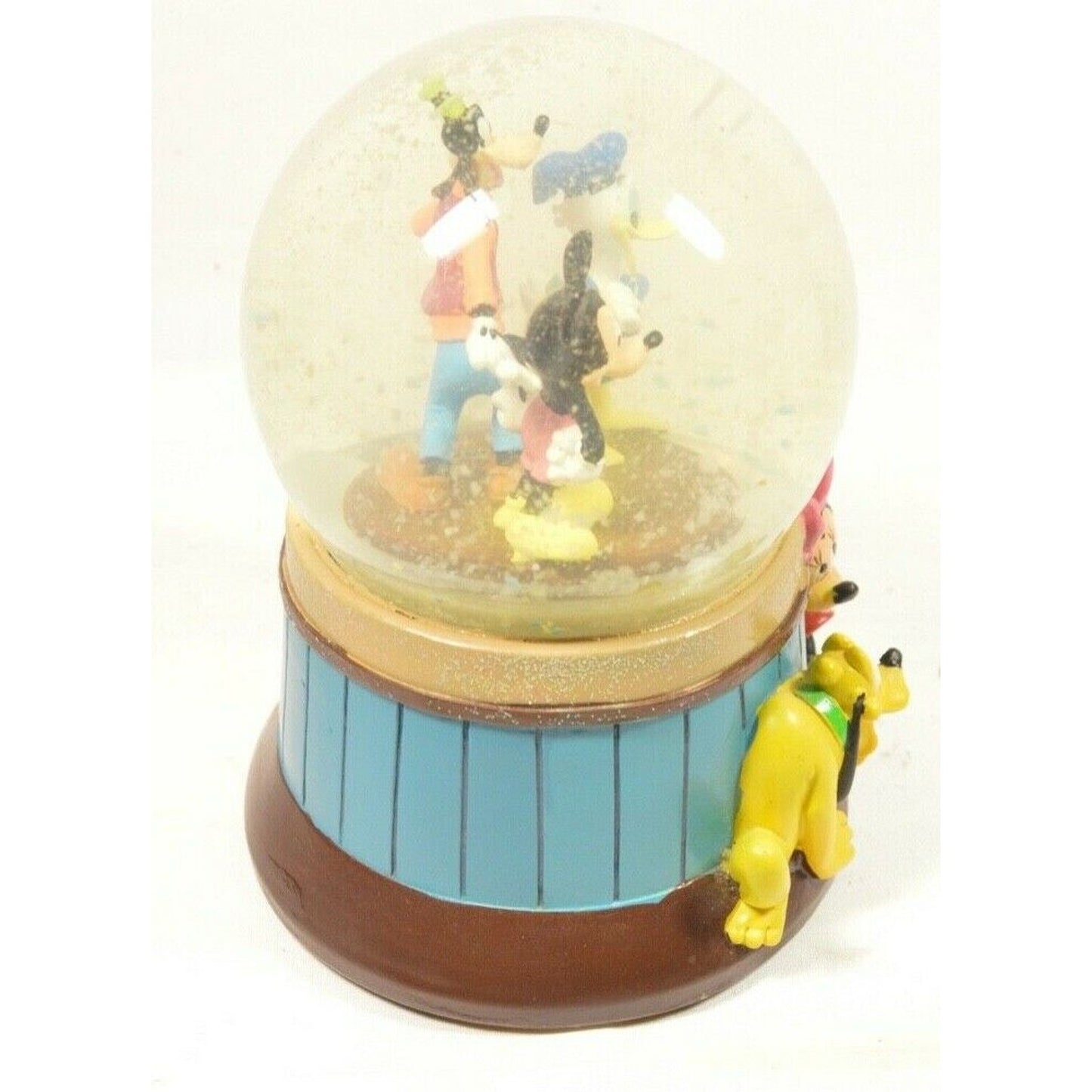 Musical Snow Globe Disney Friends Mickey Zip-A-Dee-Doo-Dah Minnie Goofy Pluto