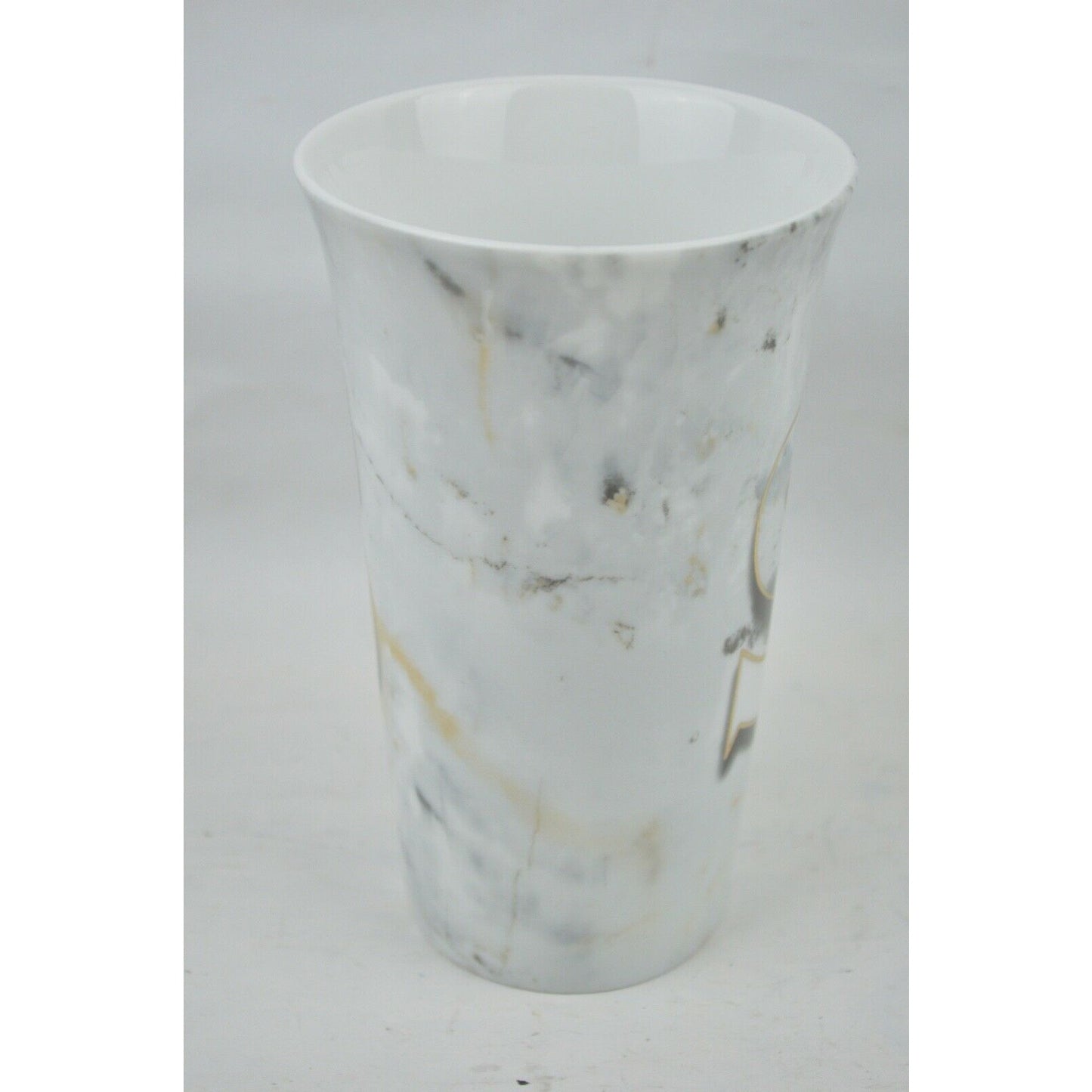 Designer's Choice Marble Monogram Porcelain Coffee Mug Cup White By Coventry