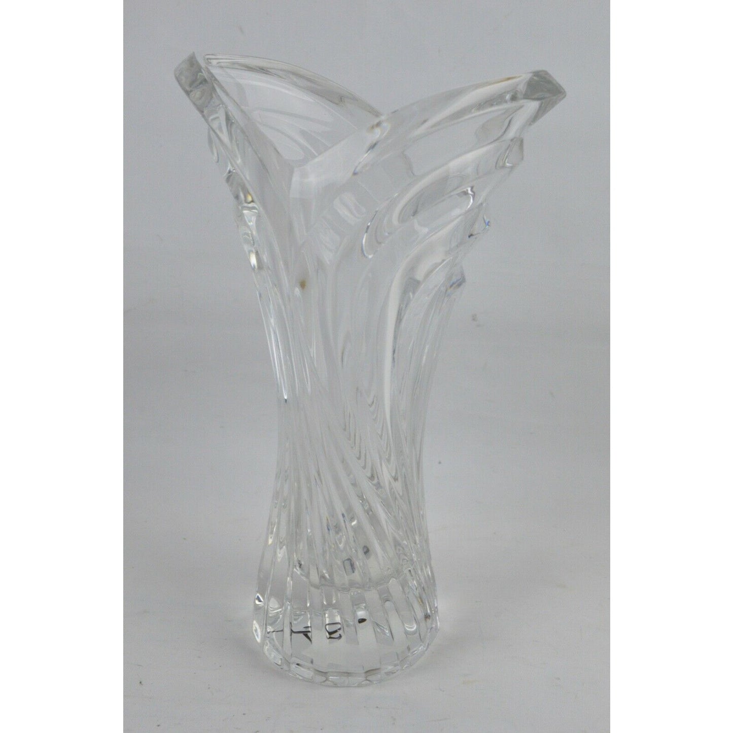 Crystal Clear Vase By Mikasa Mystic Suite 8" Spring Flair Japan WX065/622