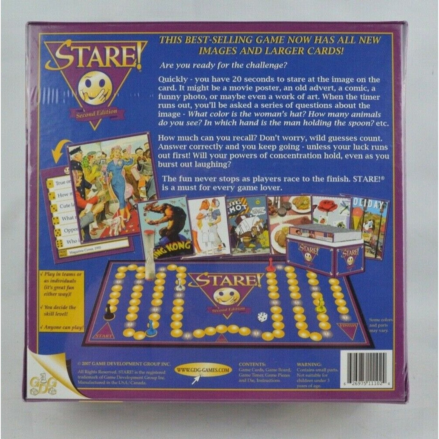 Family Board Card Game Stare 2rd Edition 2007 Challenge for Ages 14 to Adult