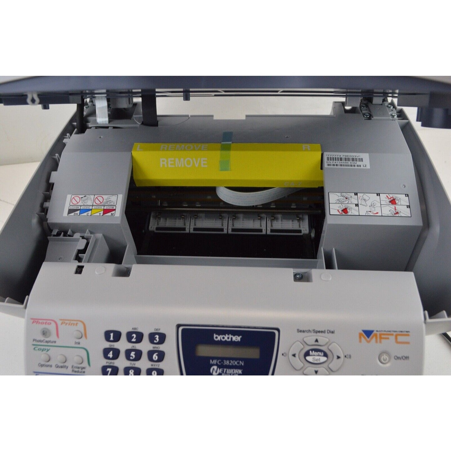 Brother MFC-3820CN 6in1 Color Inkjet Multifunction Printer Scanner Fax Copier