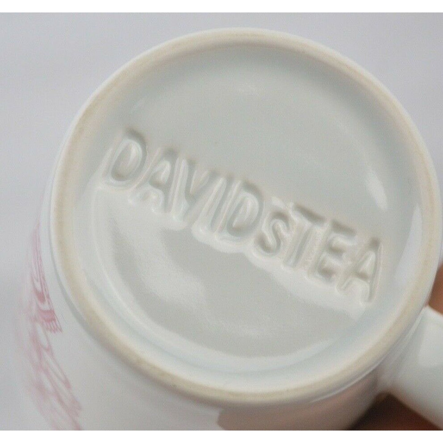 David's Ceramic Coffee Mug Cup Tea The Perfect White Green Pink 12oz Paisley