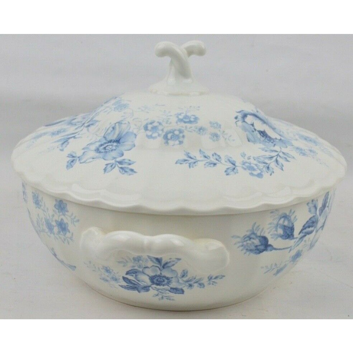 Ralph Lauren Casserole Lid Blue White Floral Morning Garden Covered Vegetable