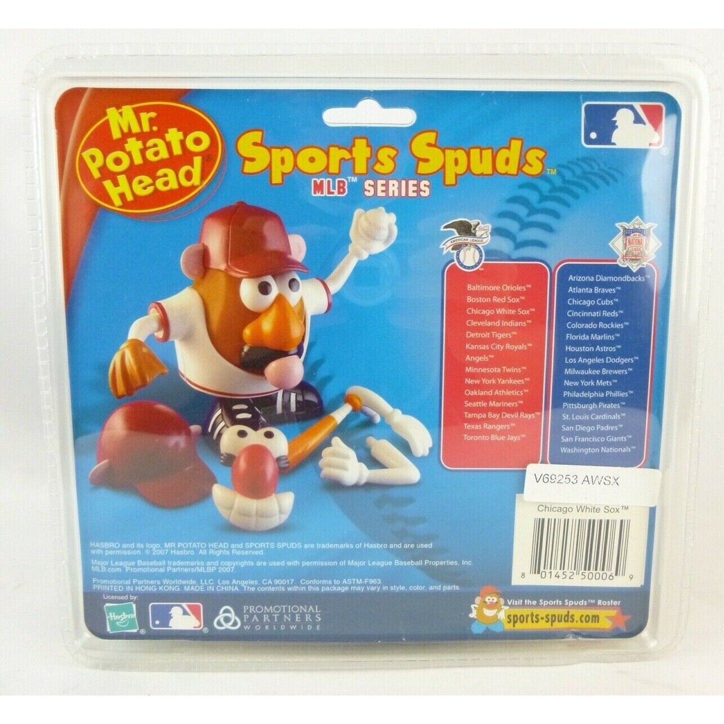 Hasbro Chicago White Sox Baseball Figure Mr Potato Head Sports MLB Team Spuds