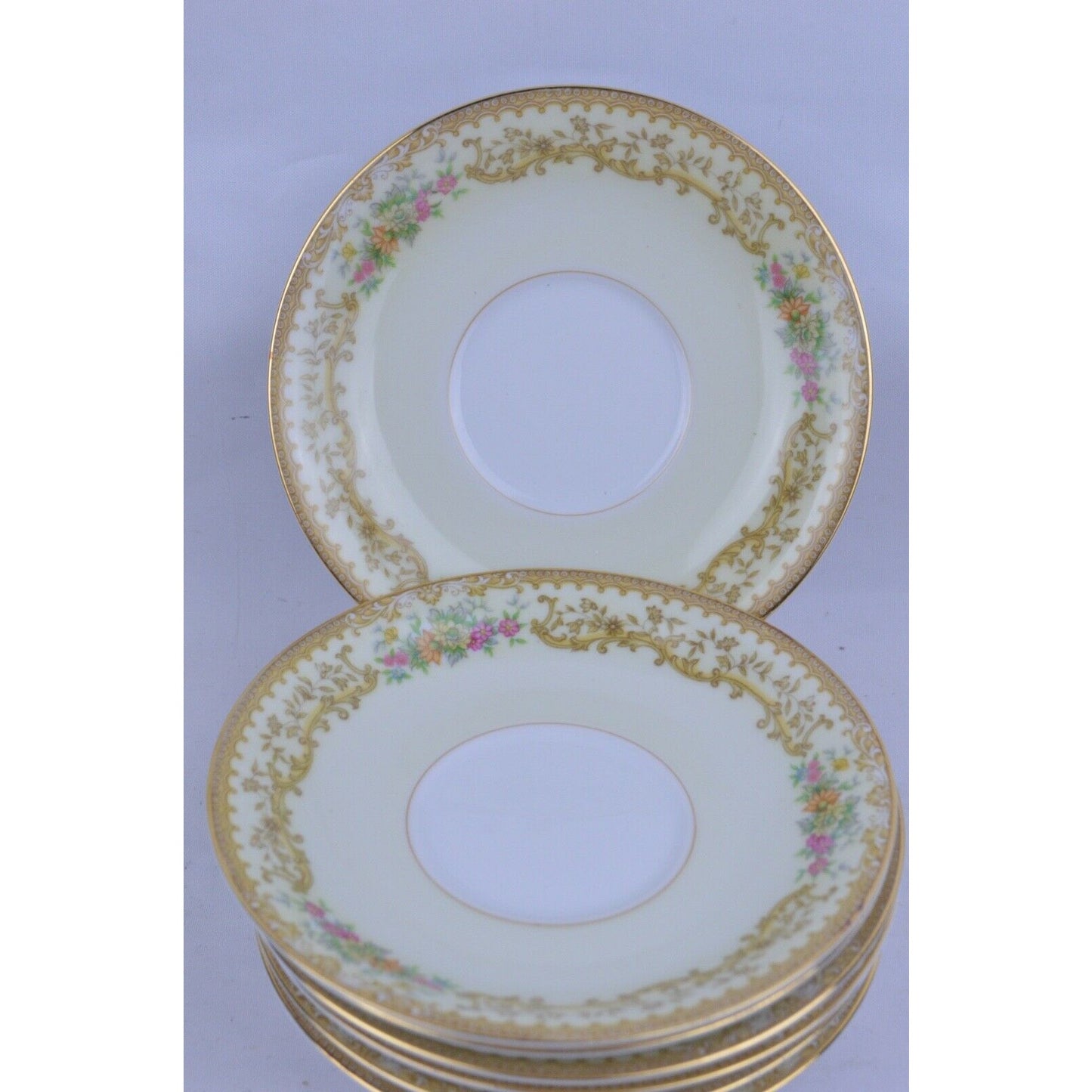 Set x7 Side Plates Noritake China Elvira 5.5" Ceramic Japan #608 98835