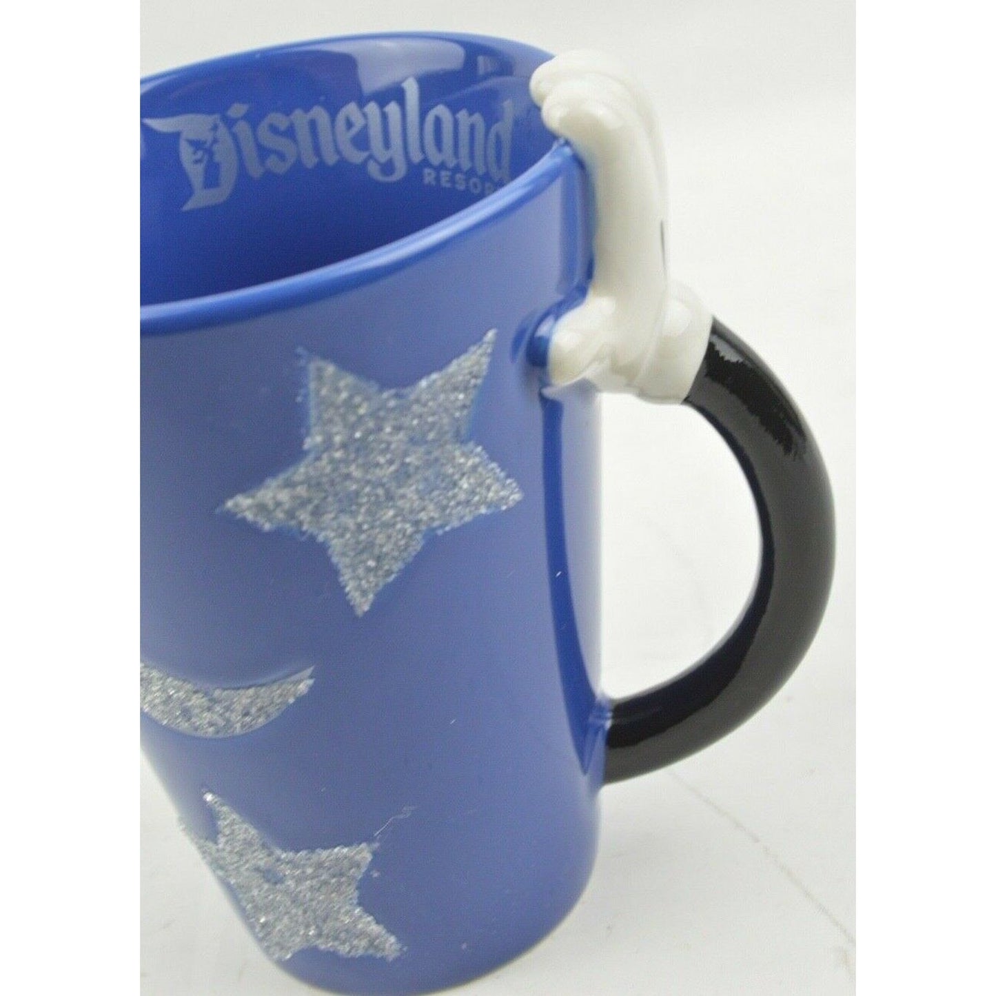 Mickey Mouse Disney Land Parks 2013 Hand Stars 3D Ceramic Coffee Mug Cup Blue