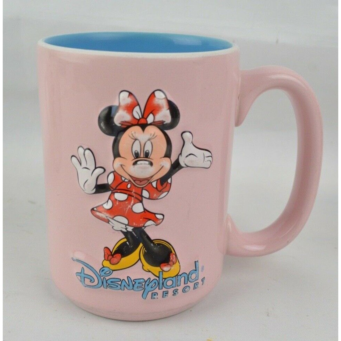 Set x3 Disney Disneyland Characters Mickey Mouse Minnie Pink Ceramic Coffee Mug