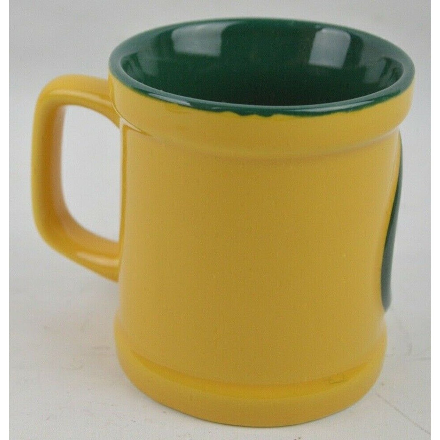 Ceramic Coffee Mug Cup Green Bay Packers 10oz 3D Yellow Green Official NFL