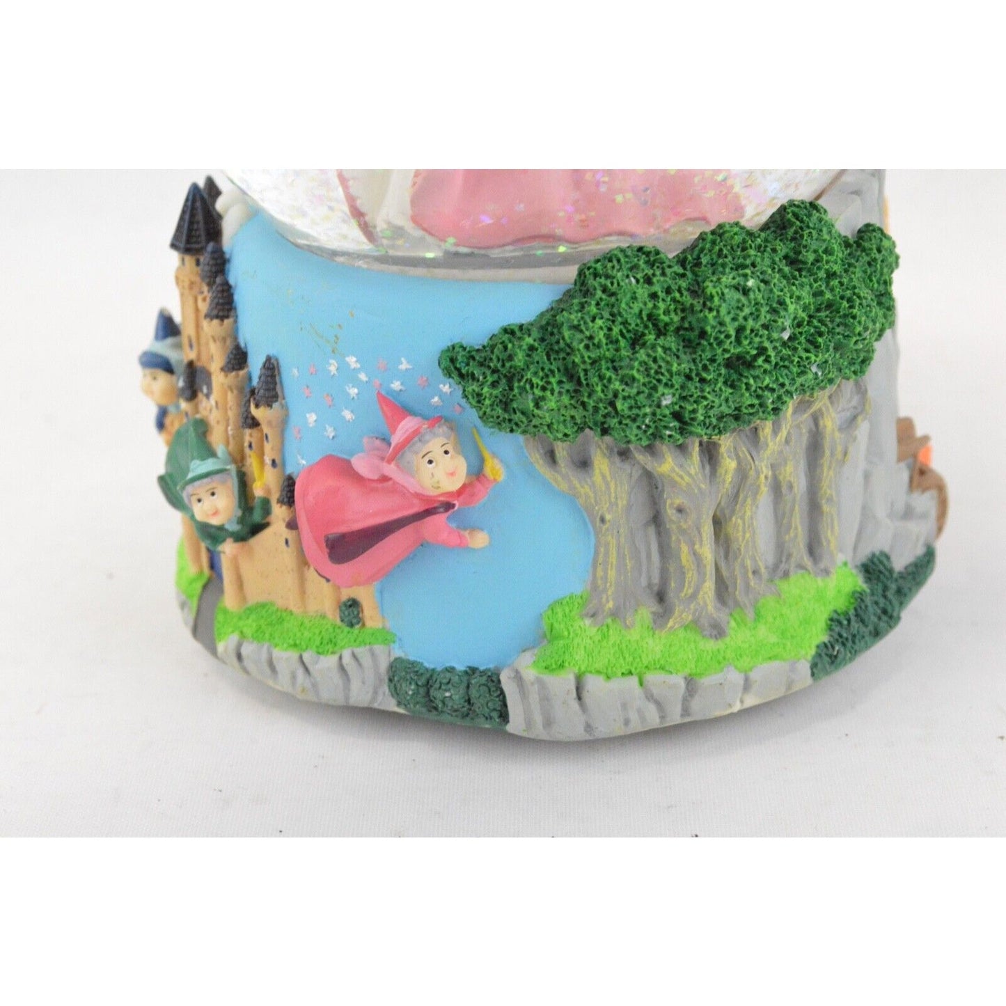 Snow Globe Sleeping Beauty Waltz Disney Music Box 3D Prince Fairies Enesco