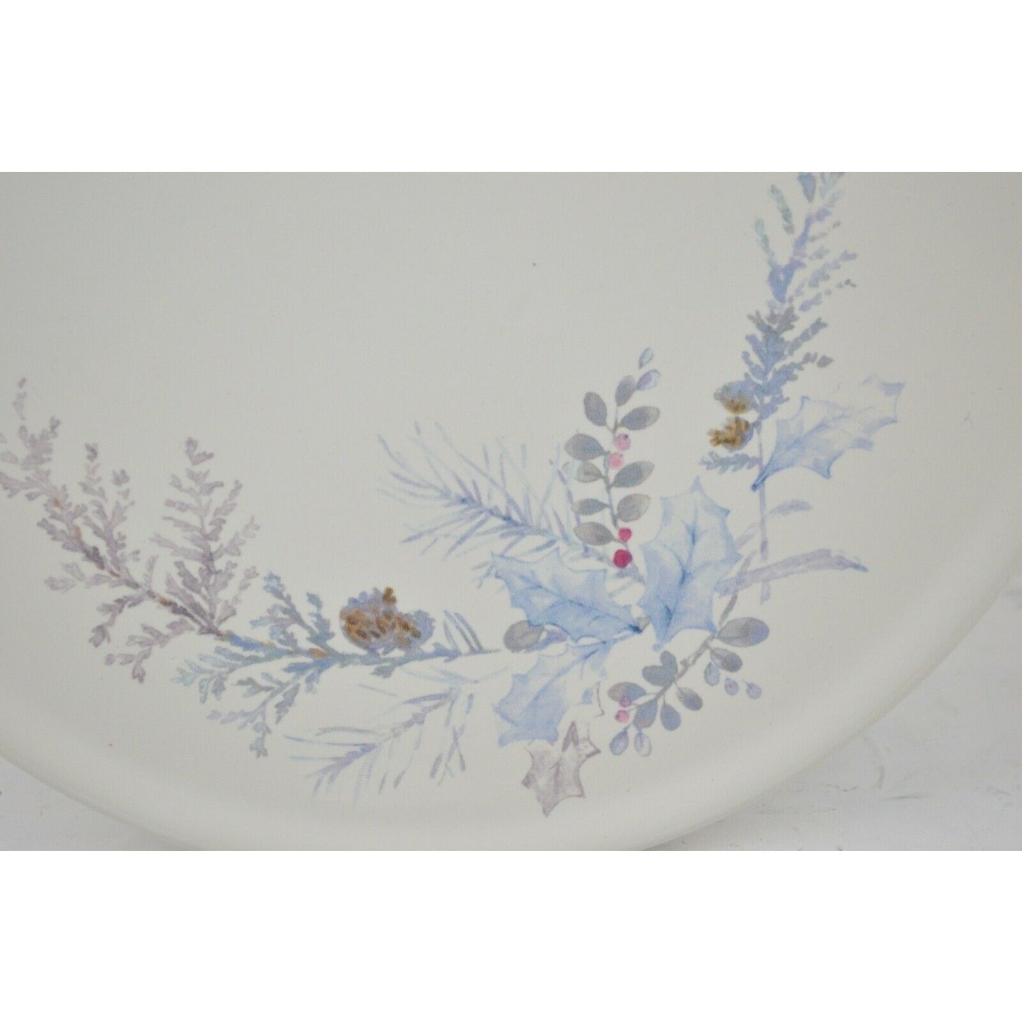 Pfaltzgraff Winter Frost Cake Pedestal Plate Stand Polar Bears Pine Cones