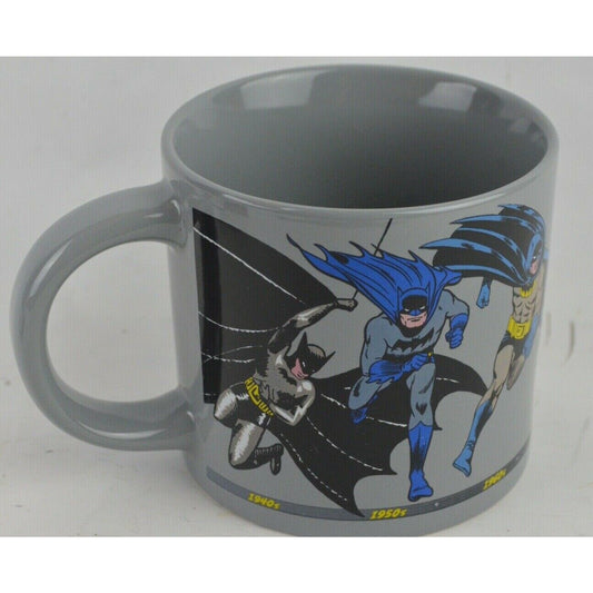 Batman Ceramic Coffee Mug through the Years Unemployed Philosophers Guild 2015