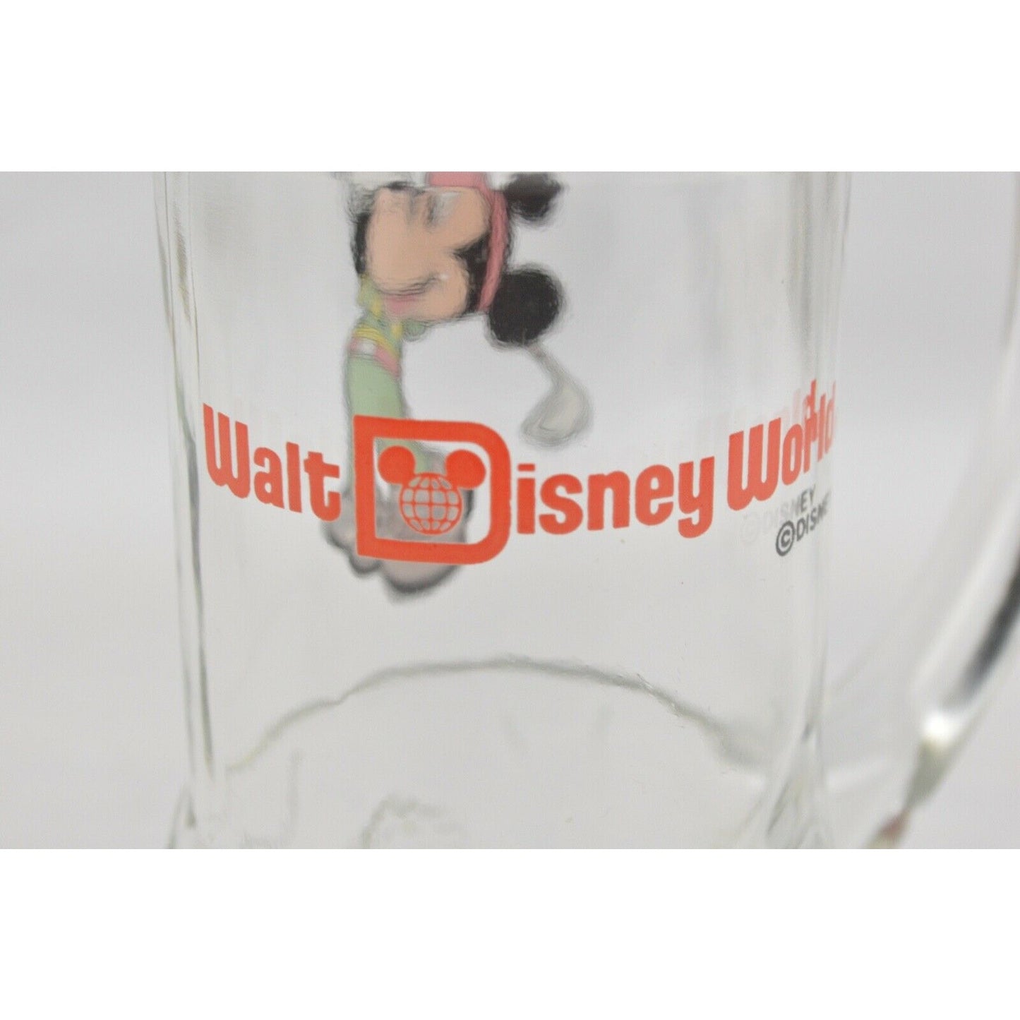 Clear Glass Mug Walt Disney World Golf Tumbler Mickey Mouse Golfer Bag Ball