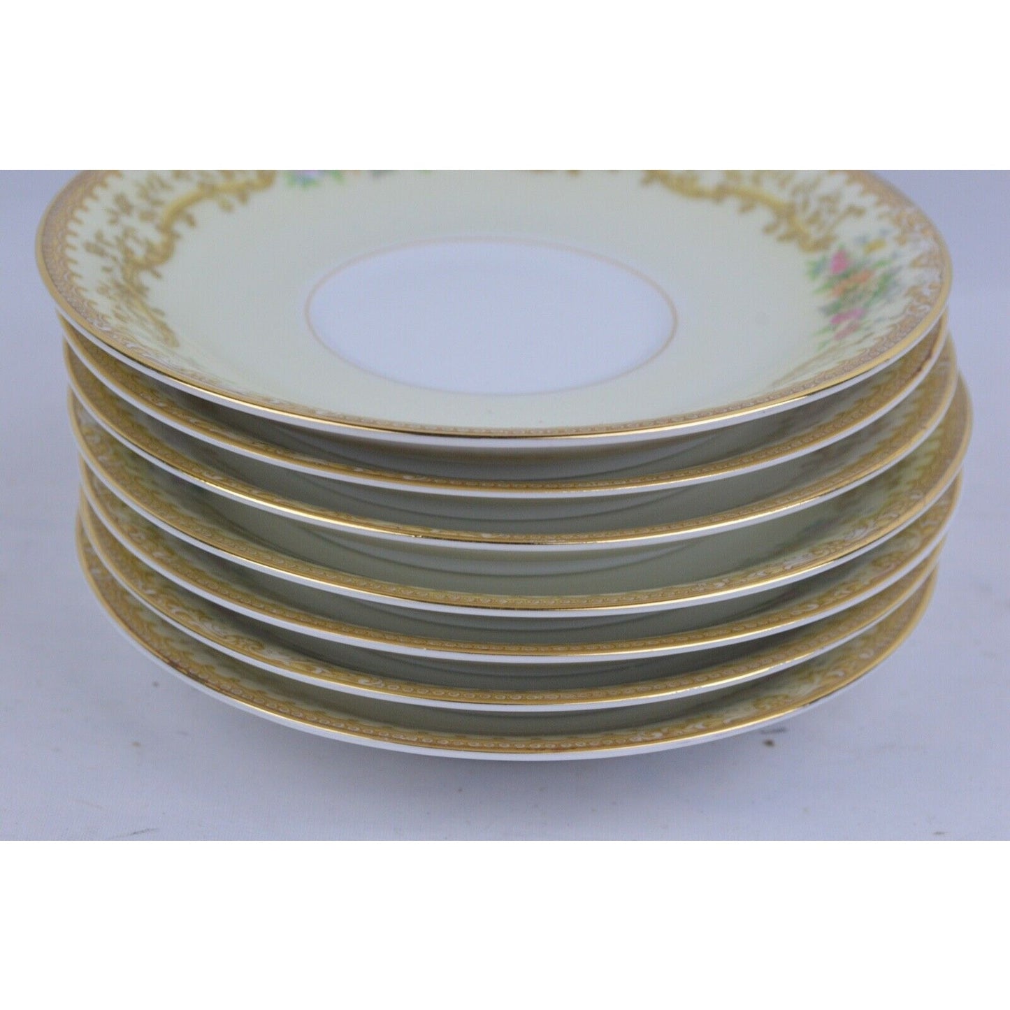 Set x7 Side Plates Noritake China Elvira 5.5" Ceramic Japan #608 98835