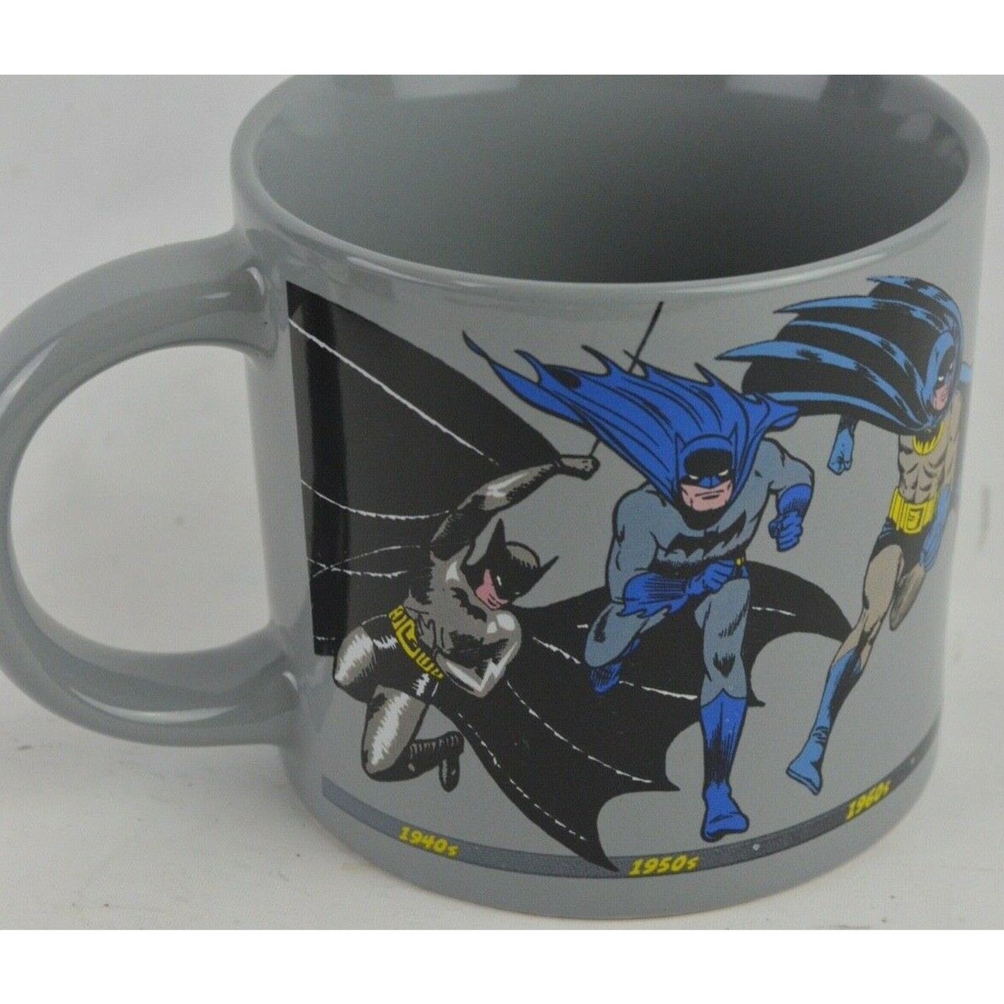 Batman Ceramic Coffee Mug through the Years Unemployed Philosophers Guild 2015