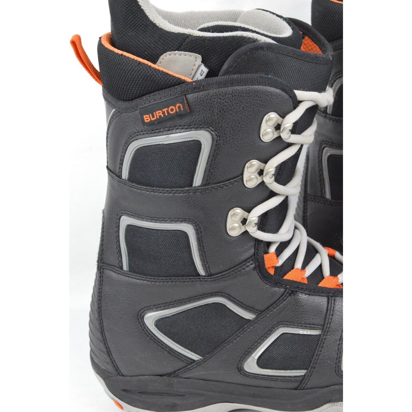 Burton Fader Matrix 2 Snow Boots Snowboarding Men's Orange Black Lace Size 7