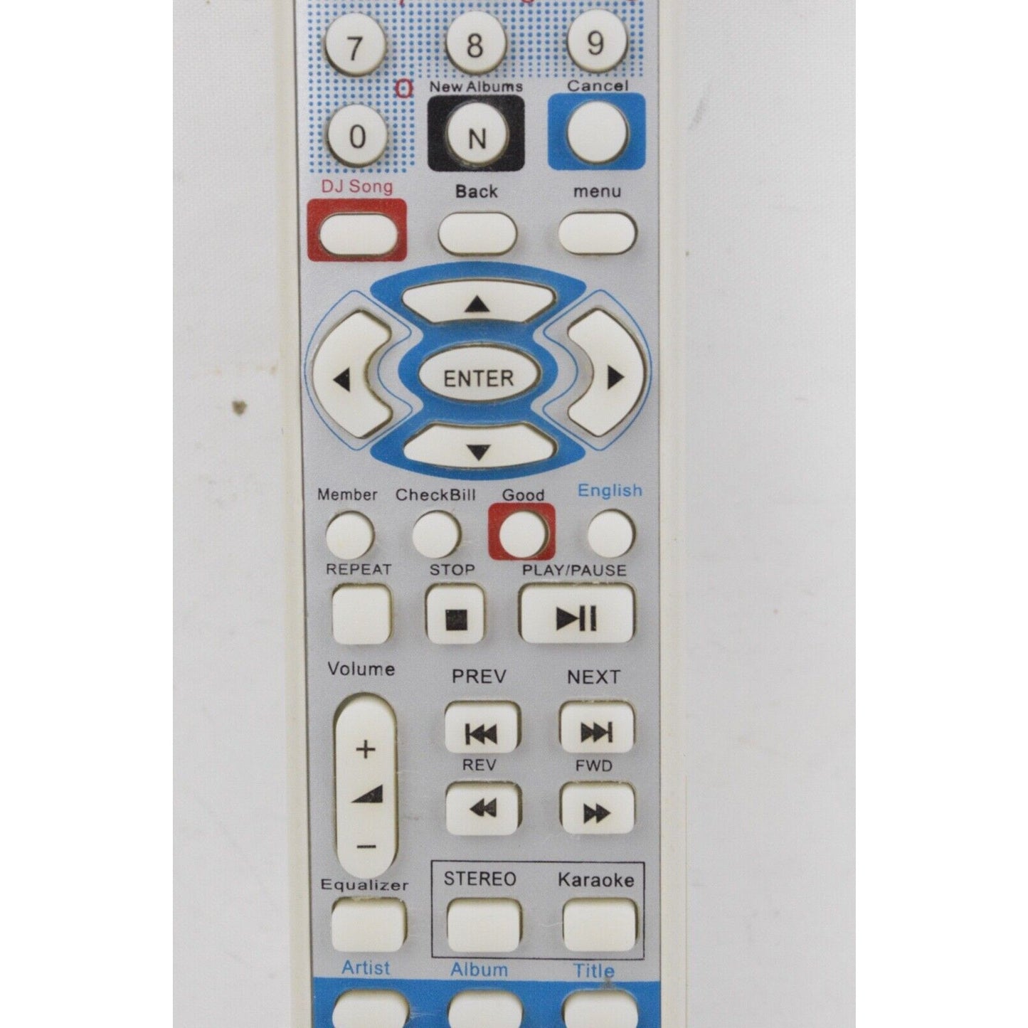 Replacement Remote Control MI4 For Karaoke System Computerized