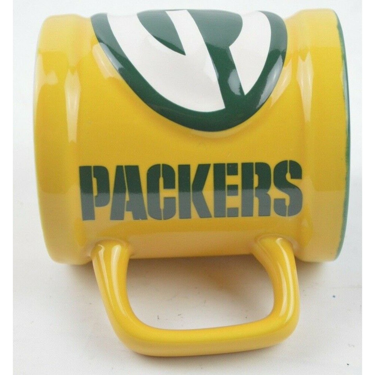 Ceramic Coffee Mug Cup Green Bay Packers 10oz 3D Yellow Green Official NFL