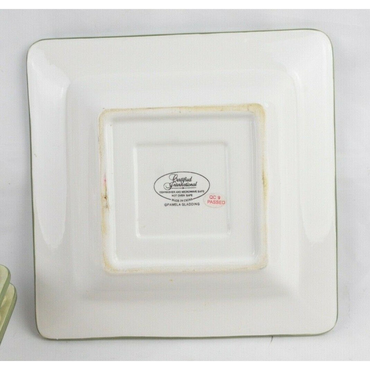 Set Of 4x Certified International Pamela Gladding La Toscana Fruit Square Plates