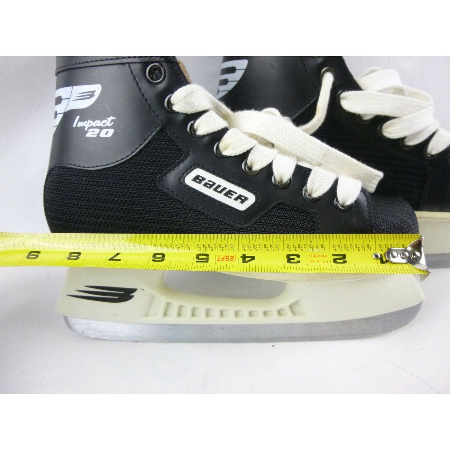 Bauer Impact 20 Hockey Ice Skates Shoes Blades Size M4 Junior