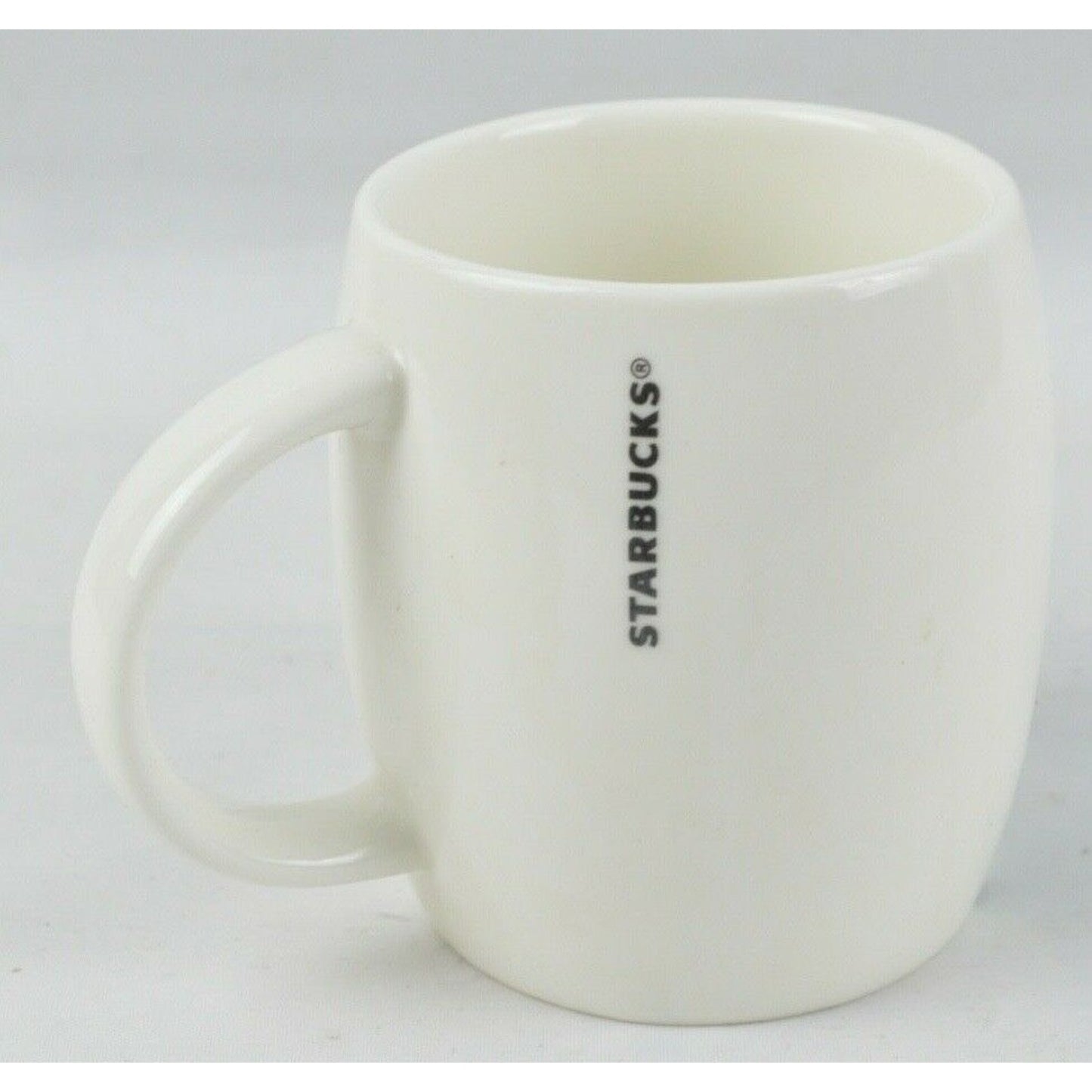 Ceramic Coffee Tea Mug Cup Starbucks Barrel 14oz Classic Mermaid Logo White 2010