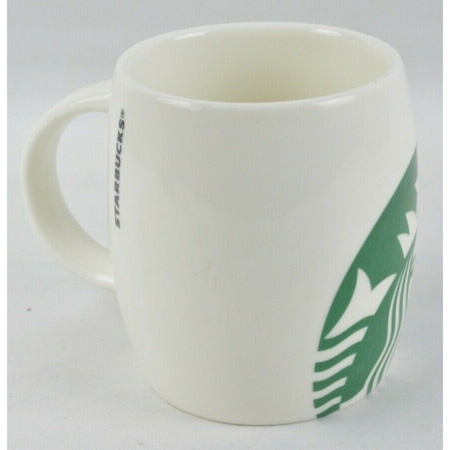 Ceramic Coffee Tea Mug Cup Starbucks Barrel 14oz Classic Mermaid Logo White 2010