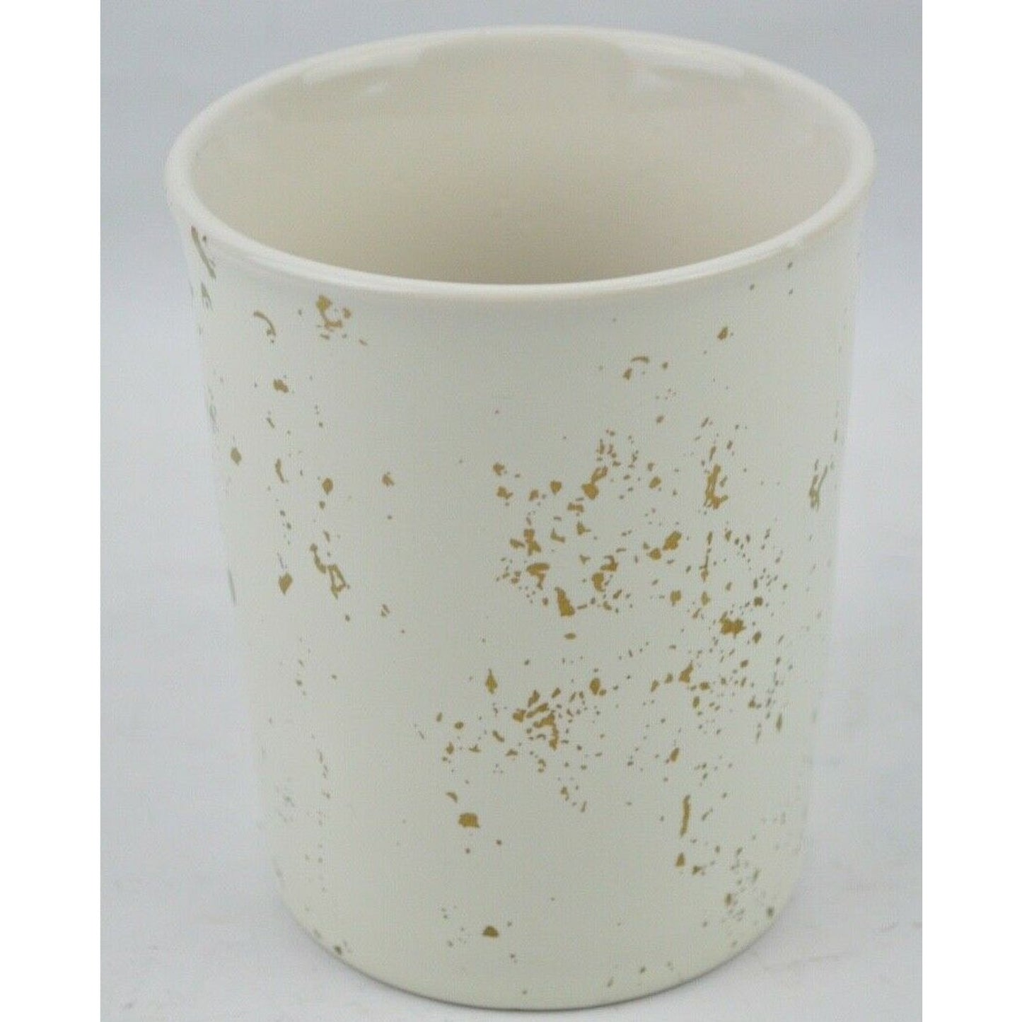 Hearth & Hand MAGNOLIA Coffee Mug Cup Stoneware Gold White Speckled White