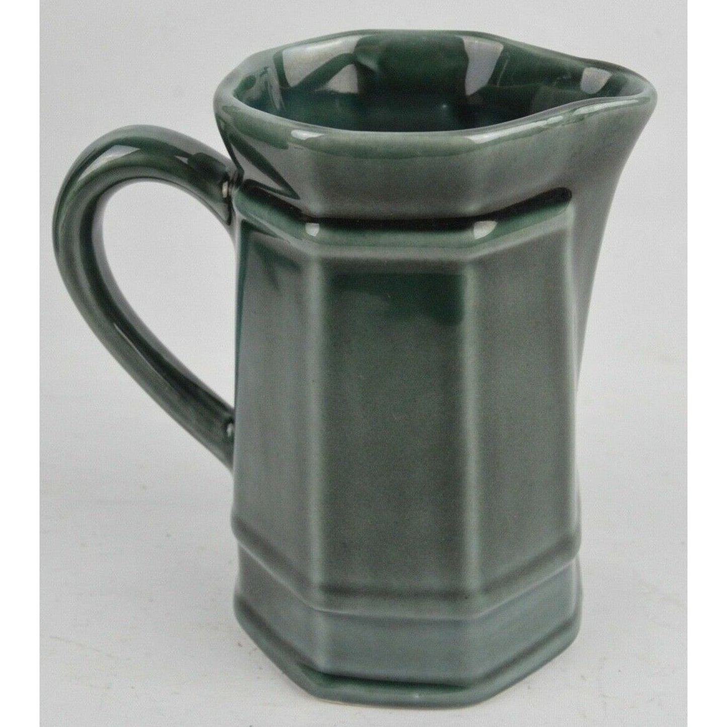 Set x2 Georges Briard Pfaltzgraff Pottery USA Coffee Pot Carafe Creamer Green