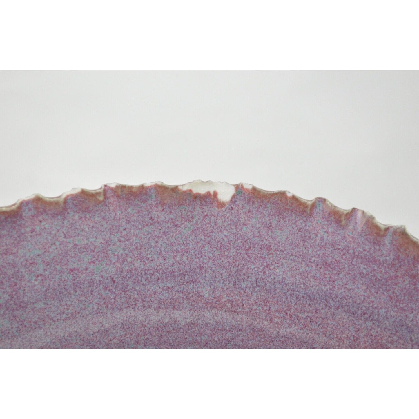 Art Pottery Plate Ruth Weiner Purple Scallop Edge Bowl