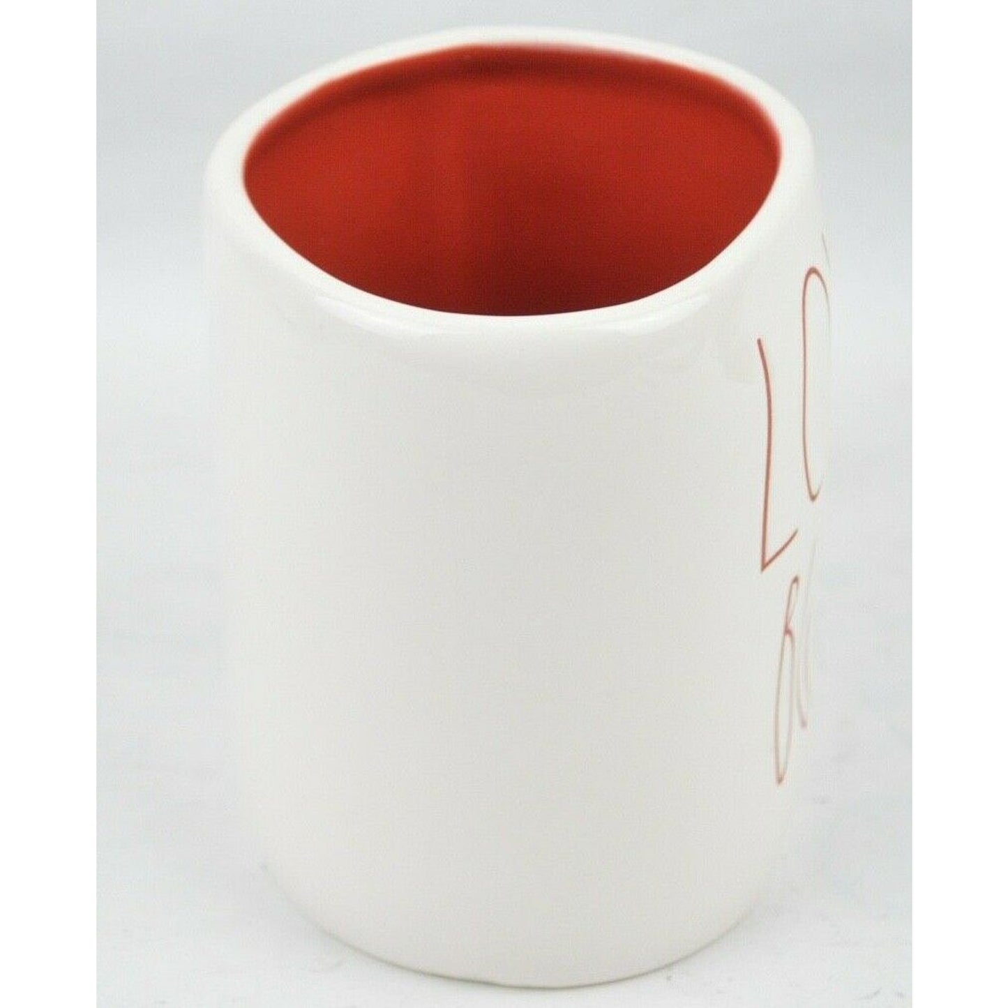 Ceramic Coffee Mug Valentine's Day Love Bug Red White By Rae Dunn Magenta