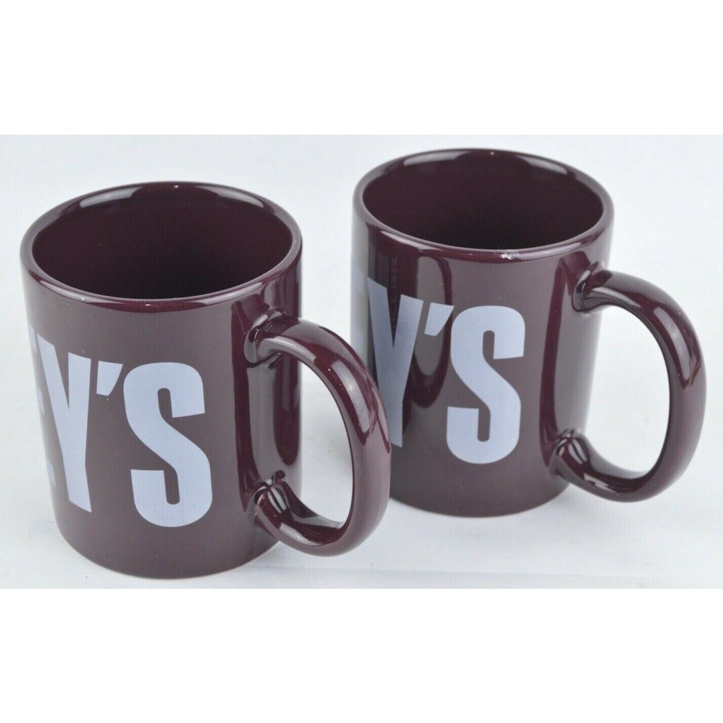 Set Of x2 Ceramic Coffee Tea Mug Cup Hershey's Chocolate By Galerie Brown