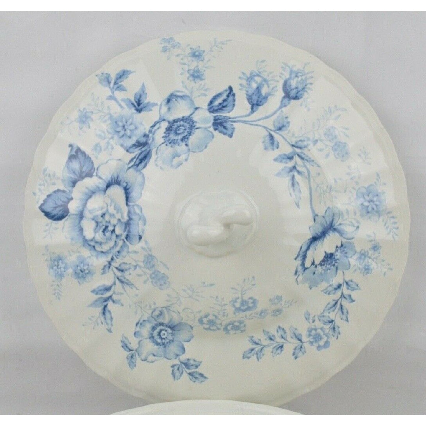 Ralph Lauren Casserole Lid Blue White Floral Morning Garden Covered Vegetable