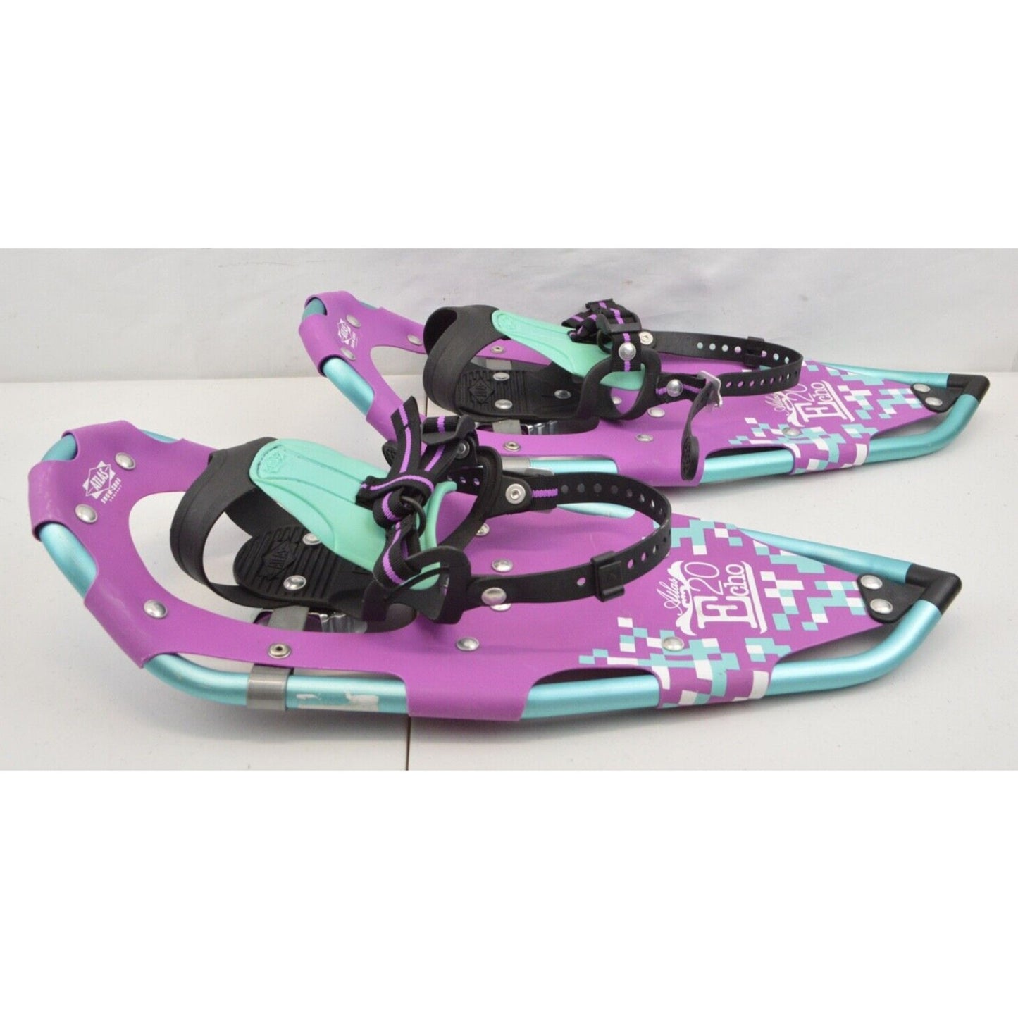 Atlas Echo 20 Aluminum Frame Purple Snowshoes Blue Girls Youth Ages 8-12 Trail