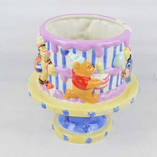 Kitchen Cake Stand Cookie Jar DISNEY Winnie the Pooh Friends Happy Birthday