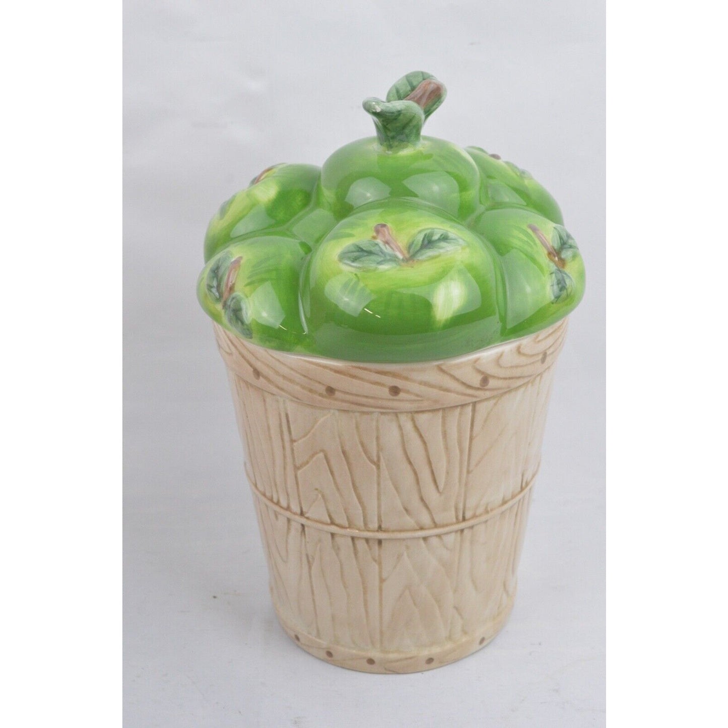 Set 2 Pfaltzgraff Canister Cookie Candy Jar Apples Golden Delicious Granny Smith