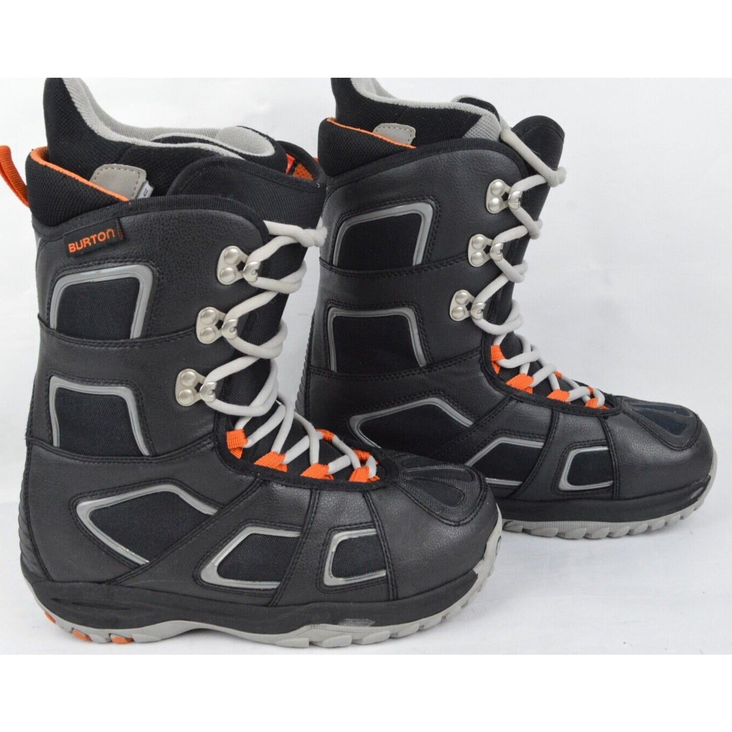 Burton Fader Matrix 2 Snow Boots Snowboarding Men's Orange Black Lace Size 7