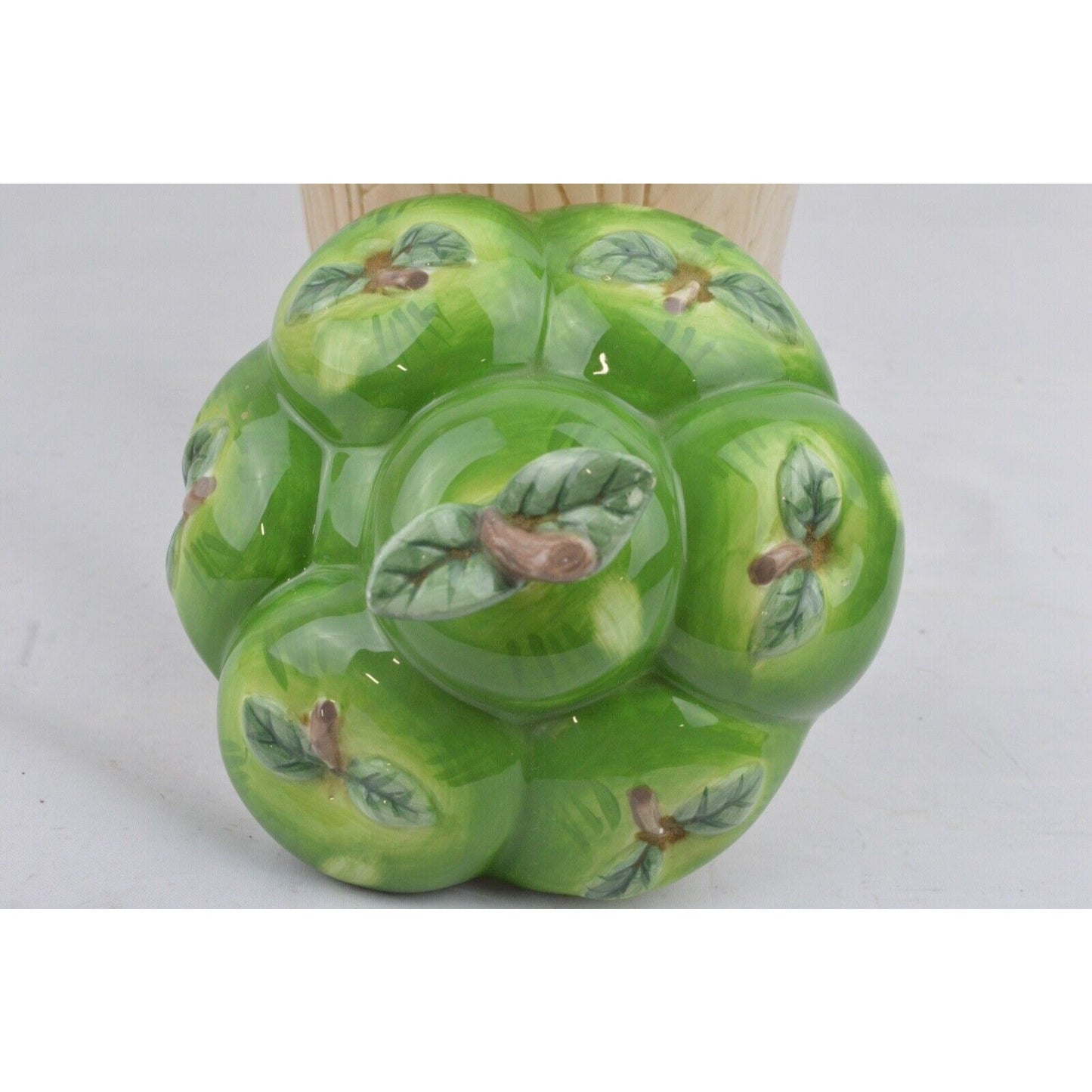 Set 2 Pfaltzgraff Canister Cookie Candy Jar Apples Golden Delicious Granny Smith