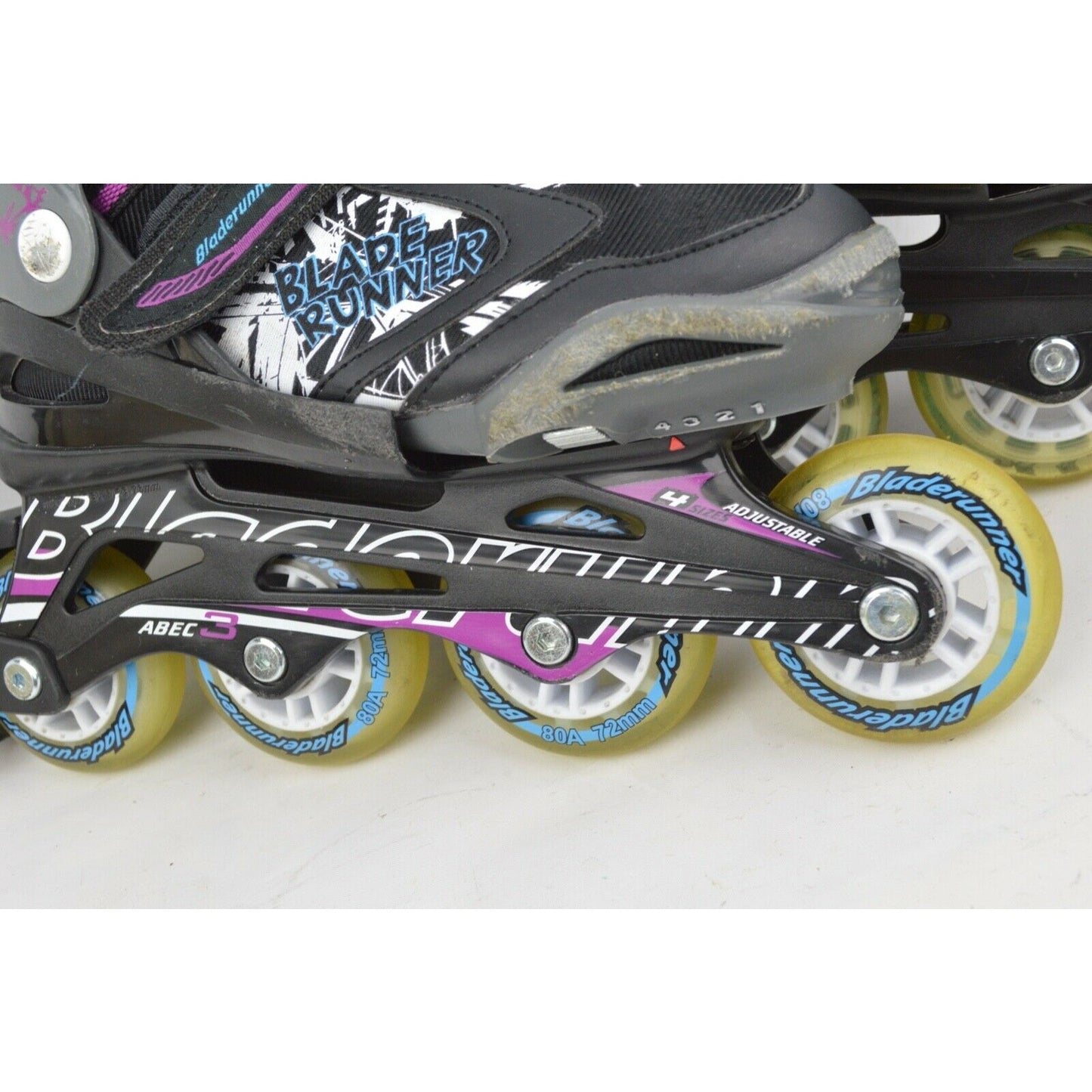 Bladerunner Girls Inline Skates Phoenix G Black Purple Size 1-4