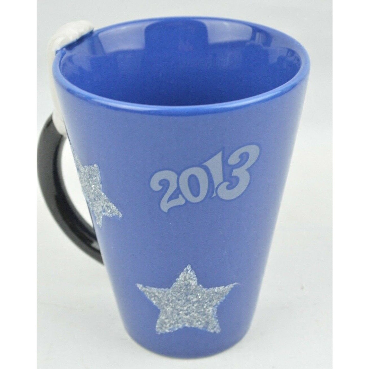 Mickey Mouse Disney Land Parks 2013 Hand Stars 3D Ceramic Coffee Mug Cup Blue