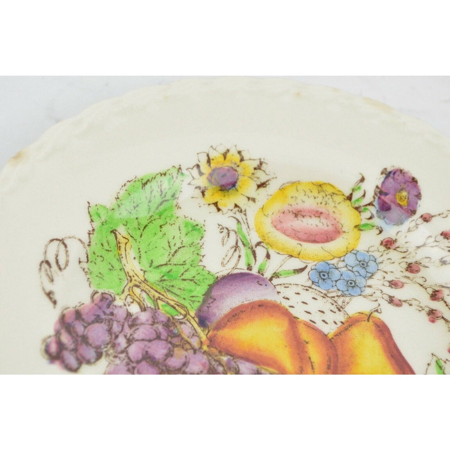 Set Of x5 Vintage Vernon Kilns Fruitdale Ceramic Plate USA Hand Painted 6-1/2''