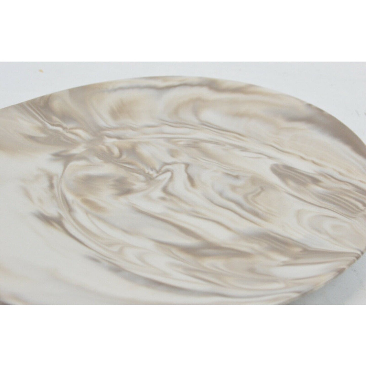 Nambe Marble Butterfly II Oval Serving Dinner Salad Plate Tan Brown 11''