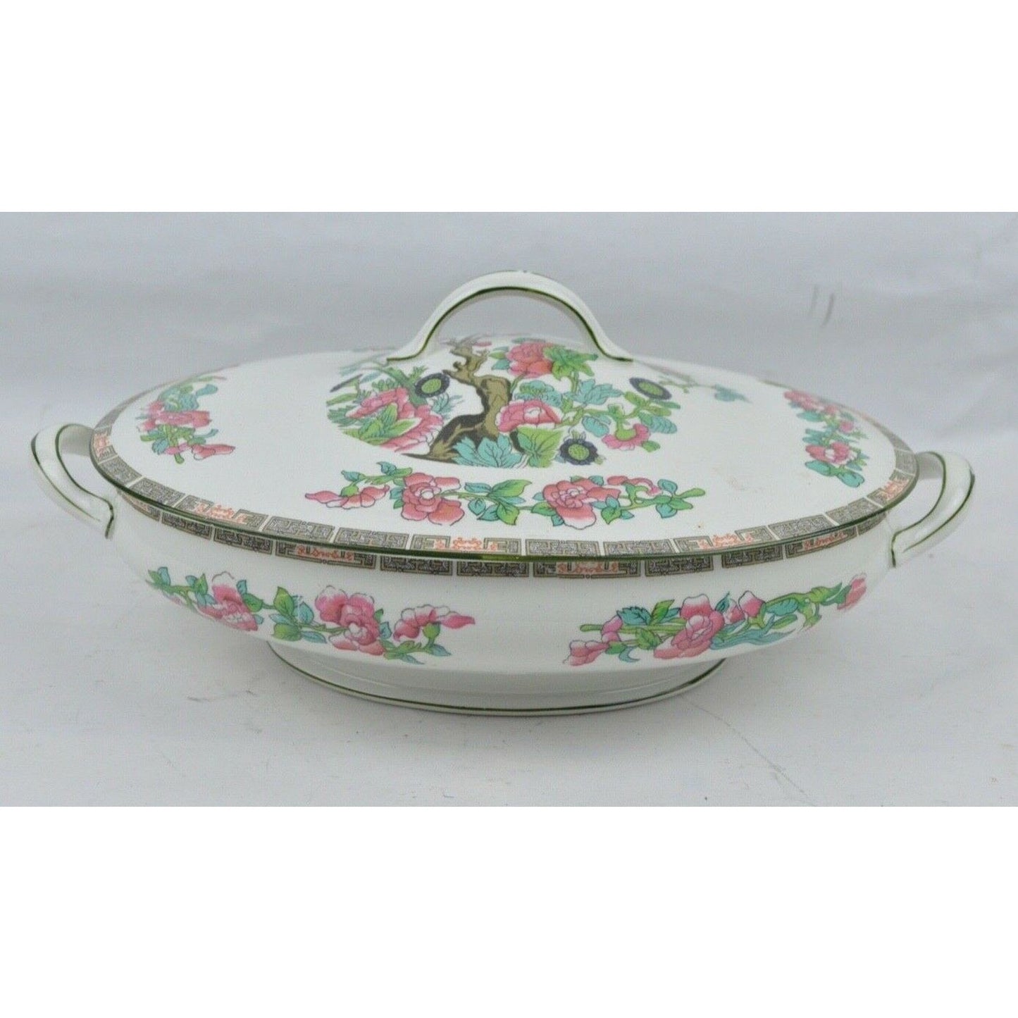 John Maddock Sons Royal Vitreous England Indian Tree Pattern Covered Casserole